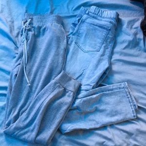 Sweatpants and jeggings